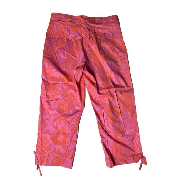 Lilly Pulitzer Pink and Orange Capri Pant Size 2 - Picture 6 of 7